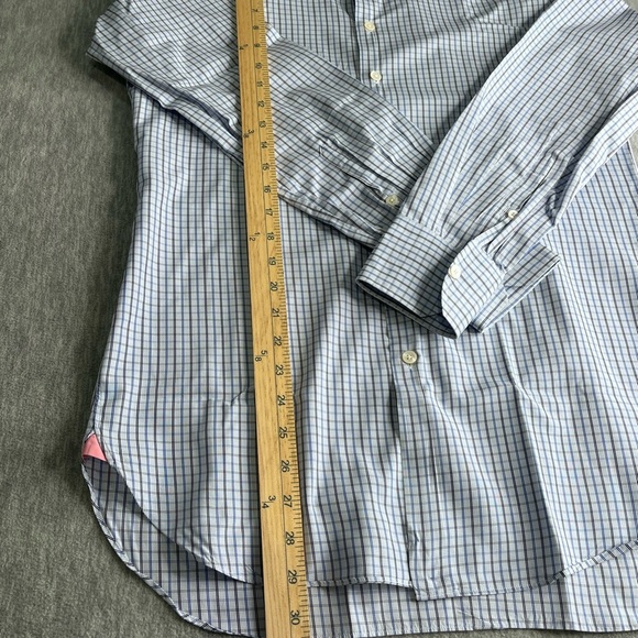 Thomas Pink men’s Blue Dress Shirt Classic Gingham size 15,5 # 120 - Picture 6 of 7